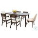 Cozy Luxe Walnut Dining Chair Set of 2