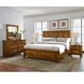 Maple Road Antique Amish King Mansion Storage Panel Bed
