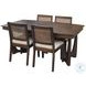 Maple Haze Coffee Bean Cane Back Dining Chair Set of 2