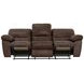 Stetson Walnut 91" Lay Flat Reclining Sofa