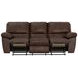 Stetson Walnut 91" Lay Flat Reclining Sofa