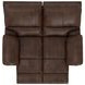Stetson Walnut 65" Lay Flat Reclining Loveseat