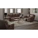 Stetson Walnut Lay Flat Power Reclining Living Room Set with USB Charging