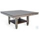 Sawmill Square Brown 60" Rectangular Dining Table with Storage