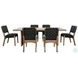 Ember Grace Brown 84" Rectangular Dining Table