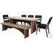 Ember Grace Brown 84" Rectangular Dining Table