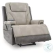 4Z Relax Retreat Sand Performance Fabric Power Lift Recliner