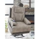 4Z Relax Retreat Sand Performance Fabric Power Lift Recliner