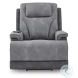 4Z Relax Retreat Slate Performance Fabric Power Lift Recliner