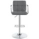 Palomar Grey And Chrome Adjustable Height Bar Stool