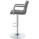 Palomar Grey And Chrome Adjustable Height Bar Stool