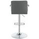 Palomar Grey And Chrome Adjustable Height Bar Stool