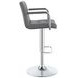 Palomar Grey And Chrome Adjustable Height Bar Stool