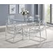 Adino Clear Side Chair Set Of 2