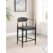 Tina Dark Gray Upholstered Counter Height Stool Set Of 2