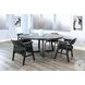 Golden Hearth Black Mia Large Round Dining Room Set