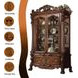 Dresden Cherry Oak 2 Door Curio Cabinet with LED