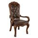 Dresden Brown Upholstered Executive Office Chair with Nailhead Trim