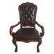 Dresden Brown Upholstered Executive Office Chair with Nailhead Trim