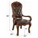 Dresden Brown Upholstered Executive Office Chair with Nailhead Trim