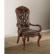 Dresden Brown Upholstered Executive Office Chair with Nailhead Trim