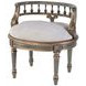 Hathaway Royal Pastel Green 23" Oval Upholstered Vanity Seat