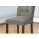 1218 Grey Fabric Upholstered Dining Chair Set Of 2