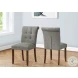 1218 Grey Fabric Upholstered Dining Chair Set Of 2