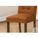 1221 Orange Fabric Upholstered Dining Chair Set Of 2