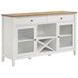 Hollis Brown And White Sideboard
