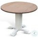 Rustic Refined White 40" Round Dining Table