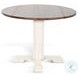 Rustic Refined White 40" Round Dining Table