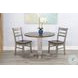 Ember Grace Gray Drop Leaf Round Dining Room Set