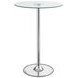 Thea Chrome And Clear LED Bar Table