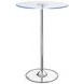 Thea Chrome And Clear LED Bar Table