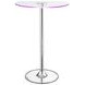 Thea Chrome And Clear LED Bar Table
