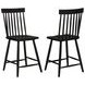 Andrews Black Counter Height Stool Set of 2