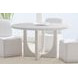 Gavin Driftwood and White 54" Round Marble Top Dining Table