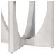 Gavin Driftwood and White 54" Round Marble Top Dining Table