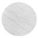 Gavin Driftwood and White 54" Round Marble Top Dining Table