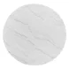 Gavin Driftwood and White 54" Round Marble Top Dining Table
