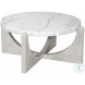 Gavin Driftwood And White Marble Cocktail Table