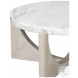 Gavin Driftwood And White Marble Cocktail Table