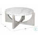 Gavin Driftwood And White Marble Cocktail Table