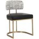 Larissa Bravo Black and Halton Birch Performance Fabric Dining Chair