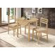 Bucknell Natural And Tan 3 Piece Drop Leaf Dining Set