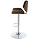Folsom Black And Chrome Upholstered Adjustable Bar Stool