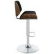 Folsom Black And Chrome Upholstered Adjustable Bar Stool