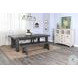 Sagewyn Black Sand 64" Dining Bench with Turnbuckle