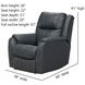 Marquis Horizon Leather Wall Hugger Recliner